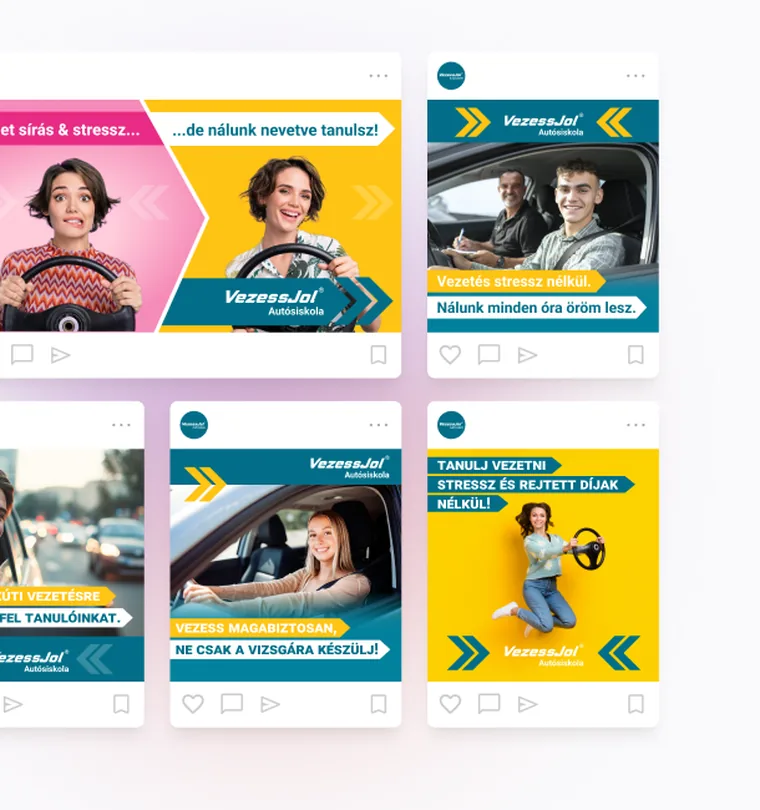 Social ad creatives we produced for a client campaign